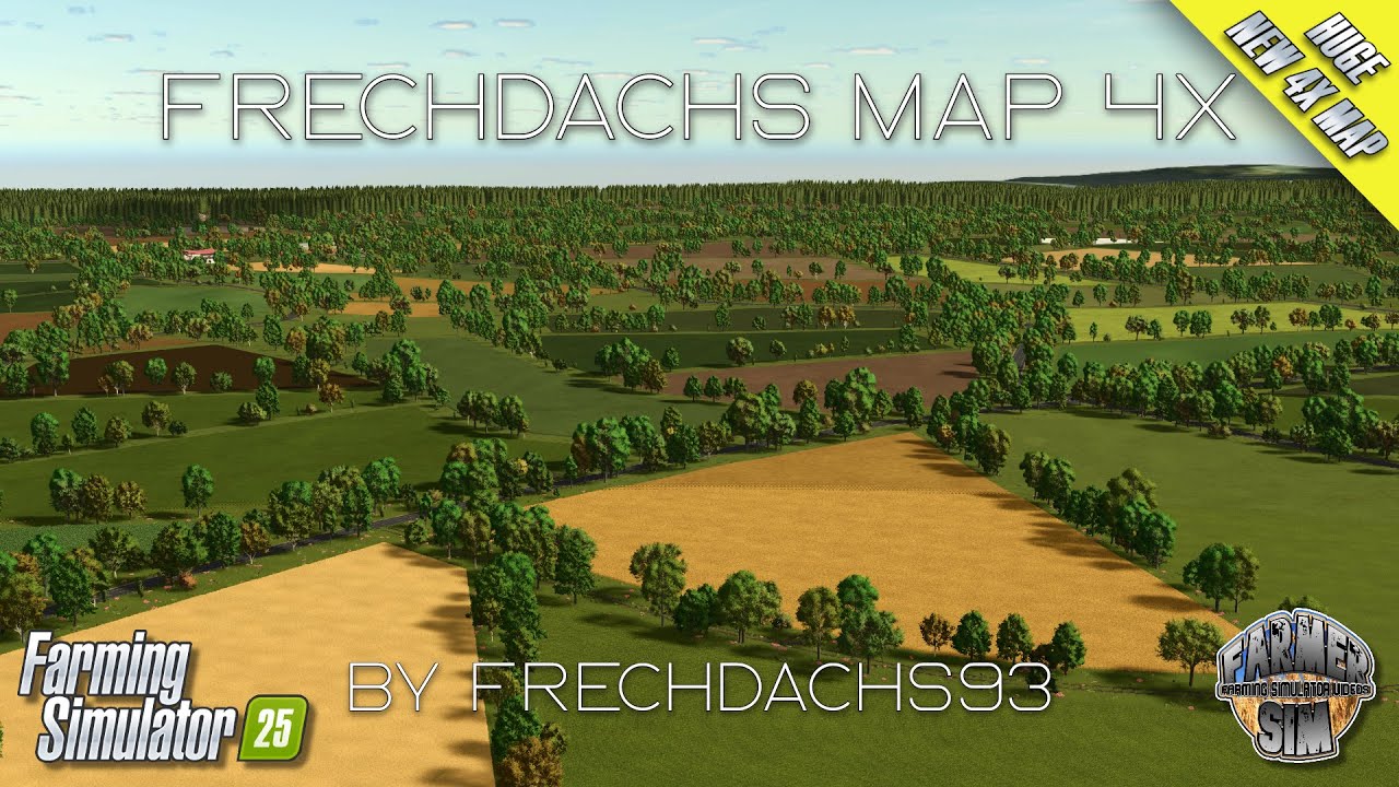 BEAUTIFUL NEW 4X MAP FOR FS25! - FrechDachs Map 4x by FrechDachs93 - Farming Simulator 25