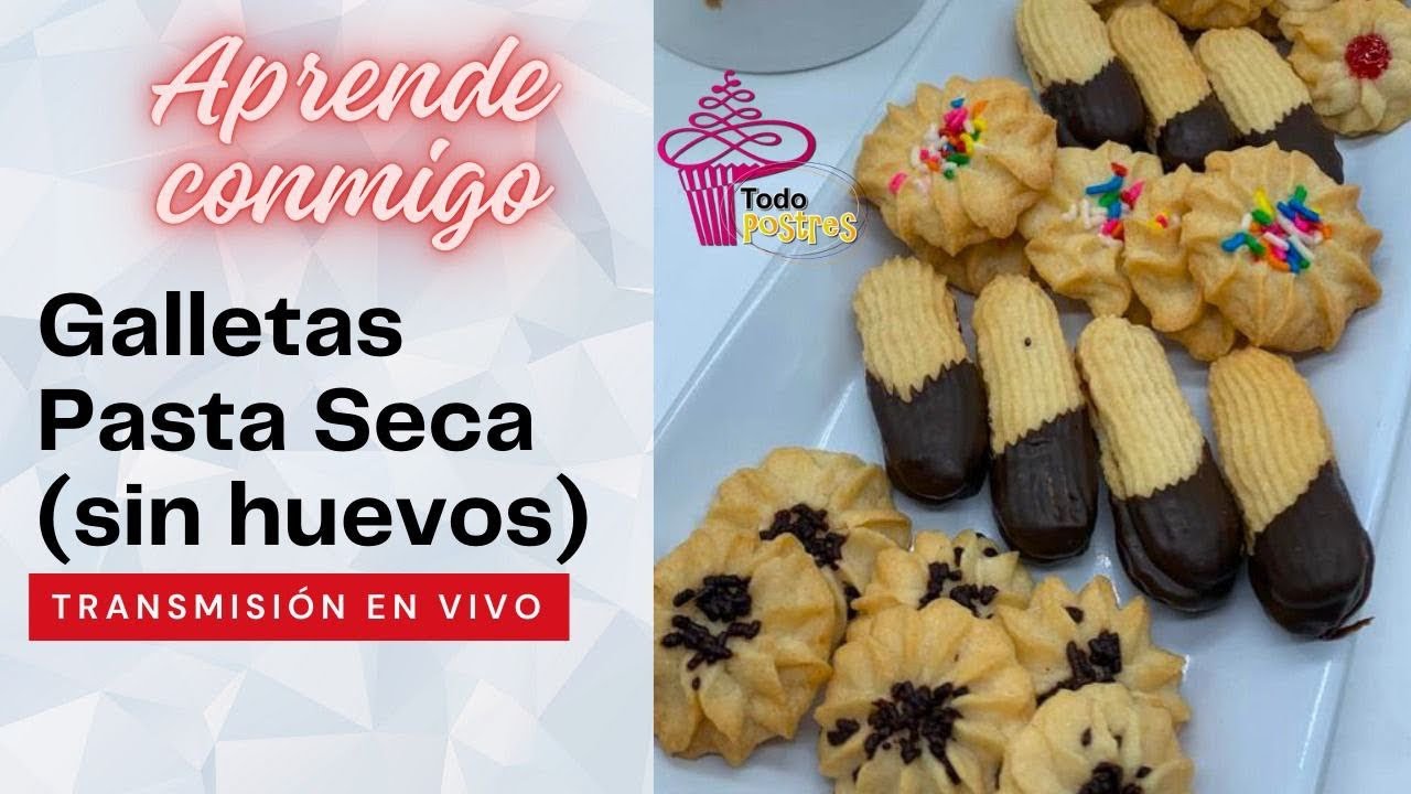 Receta fácil- Galletas de Manga, pasta seca ( sin huevos )