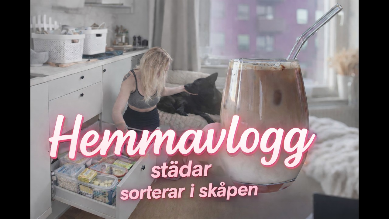 Vlogg I Städar och organiserar i skåp och lådor