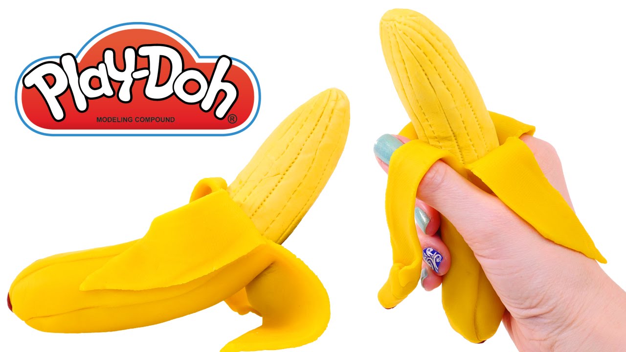 Playdoh Banana - How to make a Play-Doh Banana - DCTC DIY Kid Videos