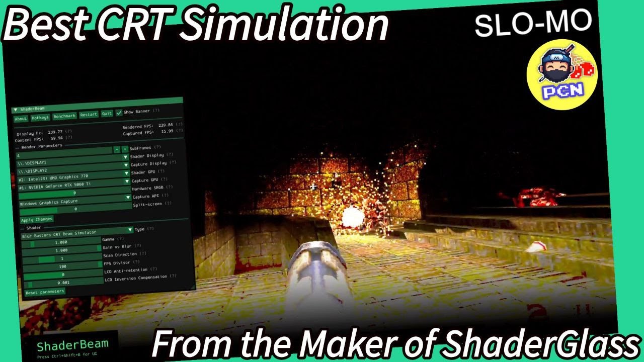 Shader Beam Brings True CRT Motion Clarity to Modern Displays
