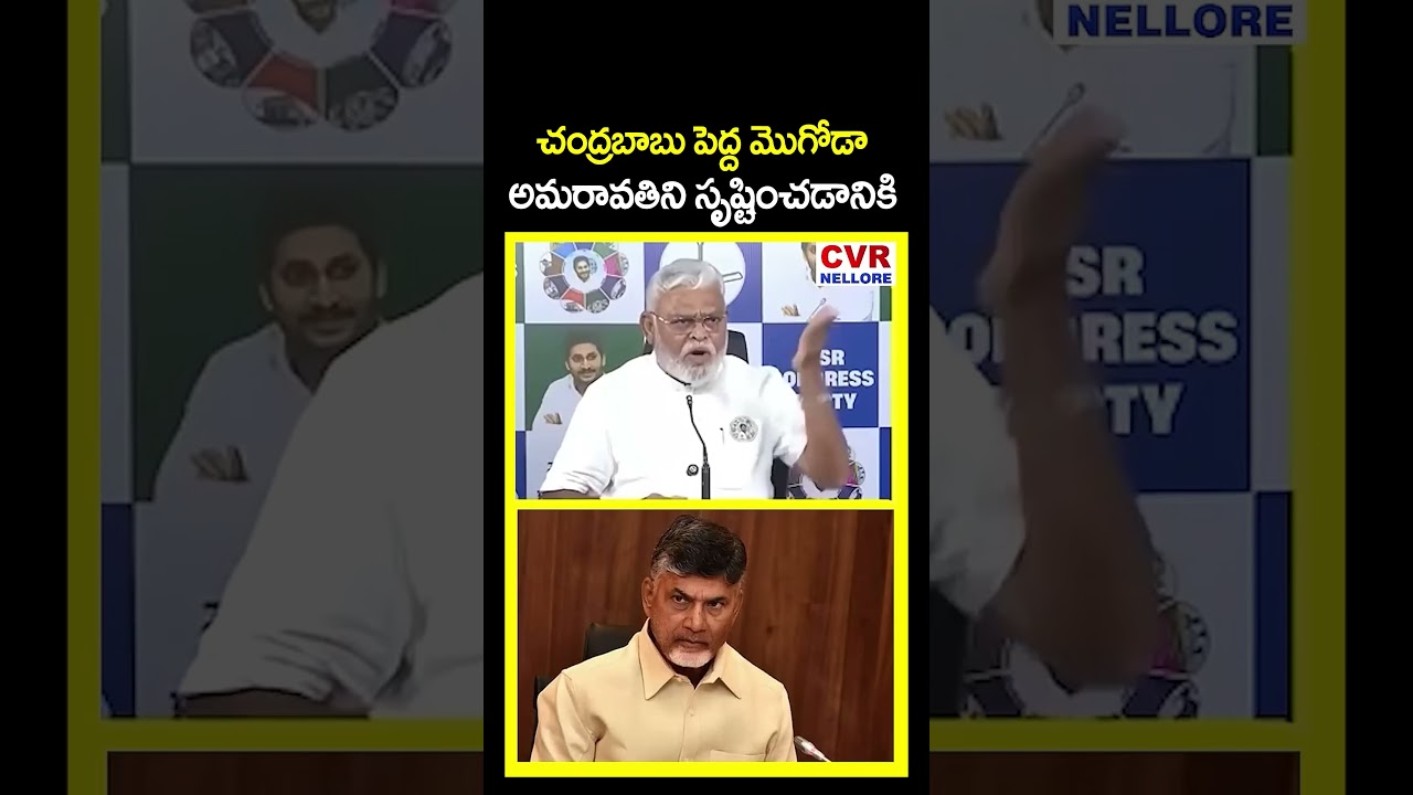 చంద్రబాబు పెద్ద మొగోడా అమరావతిని సృష్టించడానికి | Ambati Rambabu Fires On Chandrababu |CVR