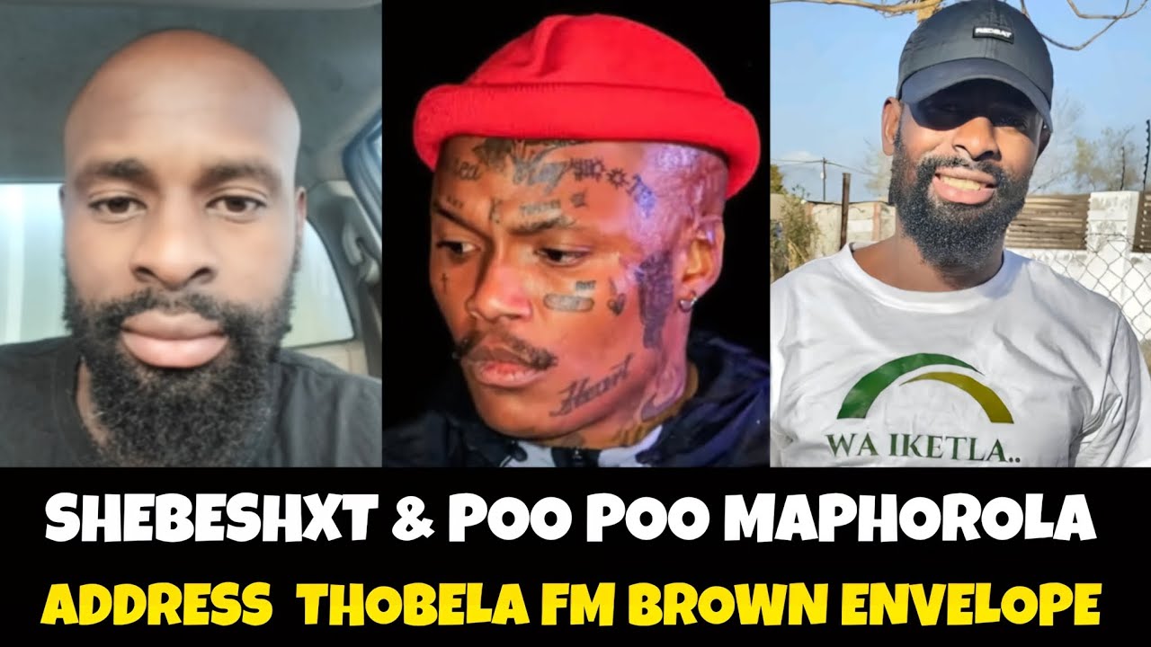 Shebeshxt & Poo poo Maphorola addressing Thobela fm Brown envelope 