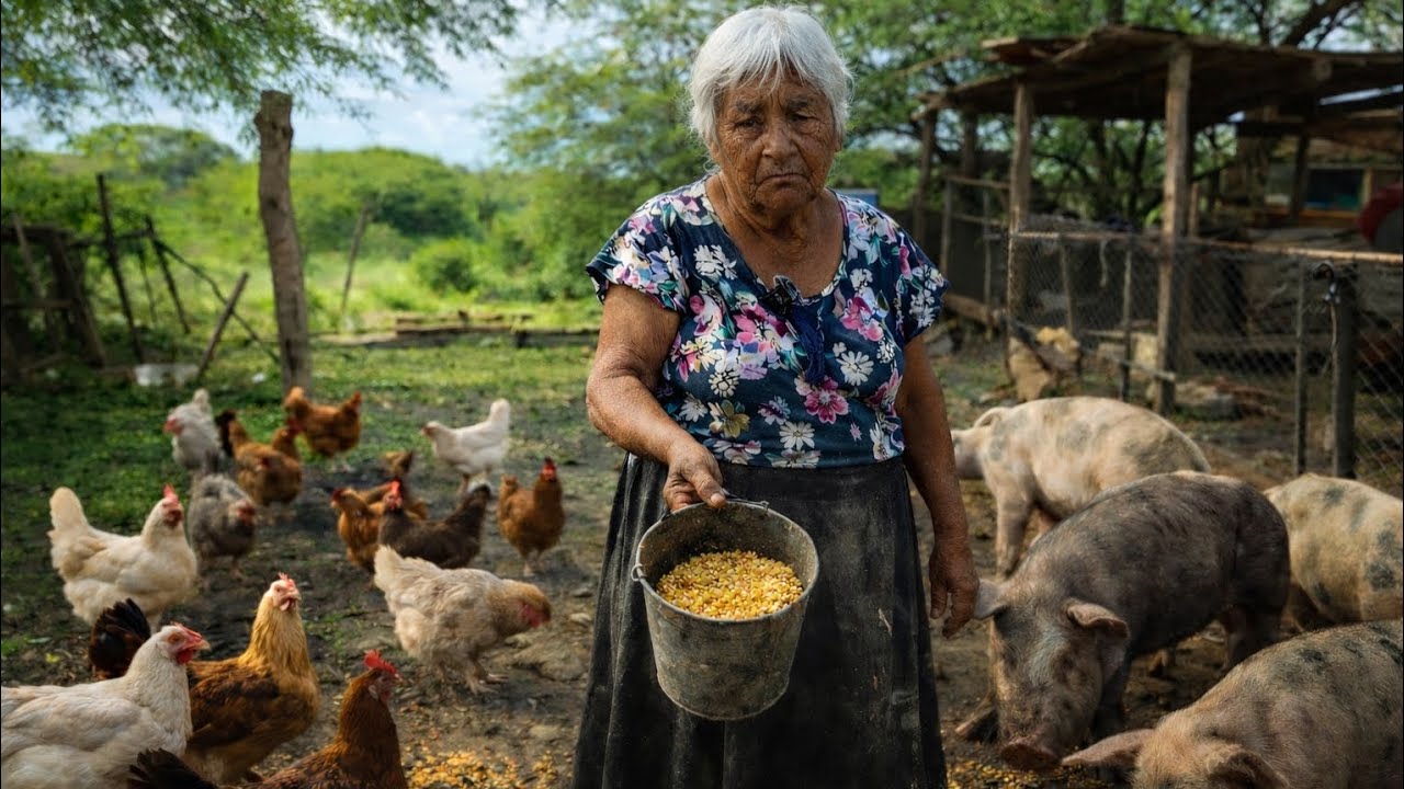 A sus 79 AÑOS vive SIN LUZ en el MONTE y le roban sus gallinas