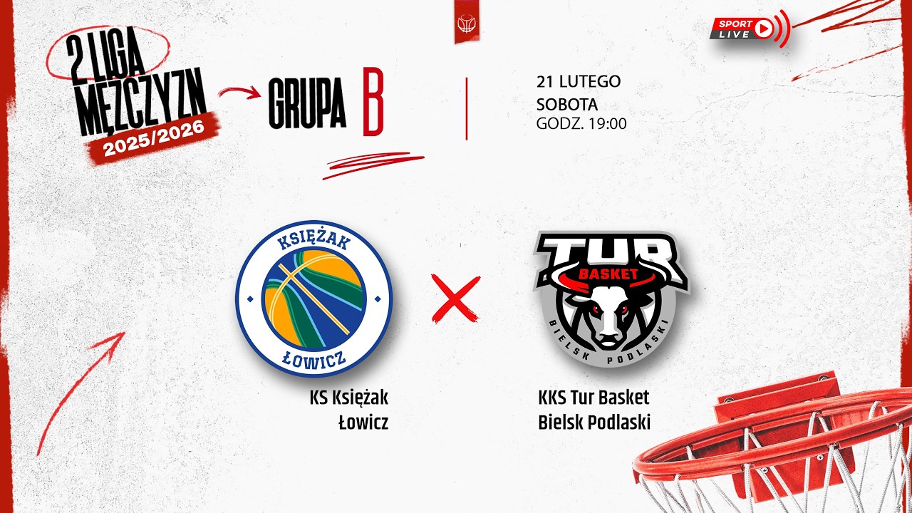 KS Księżak Łowicz - KKS Tur Basket Bielsk Podlaski (2 LM)