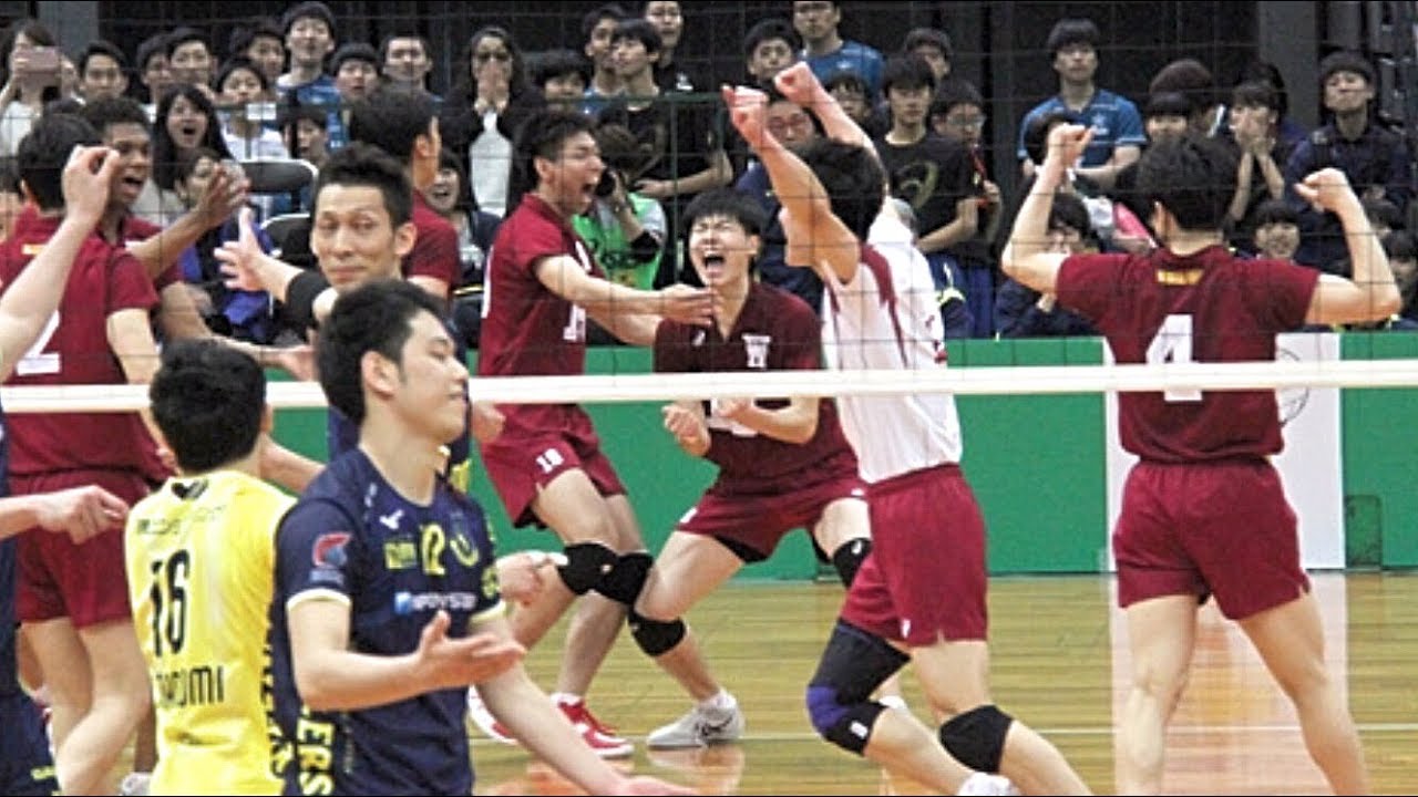 【黒鷲旗2019】早稲田大学 vs 堺ブレイザーズ 第5セット