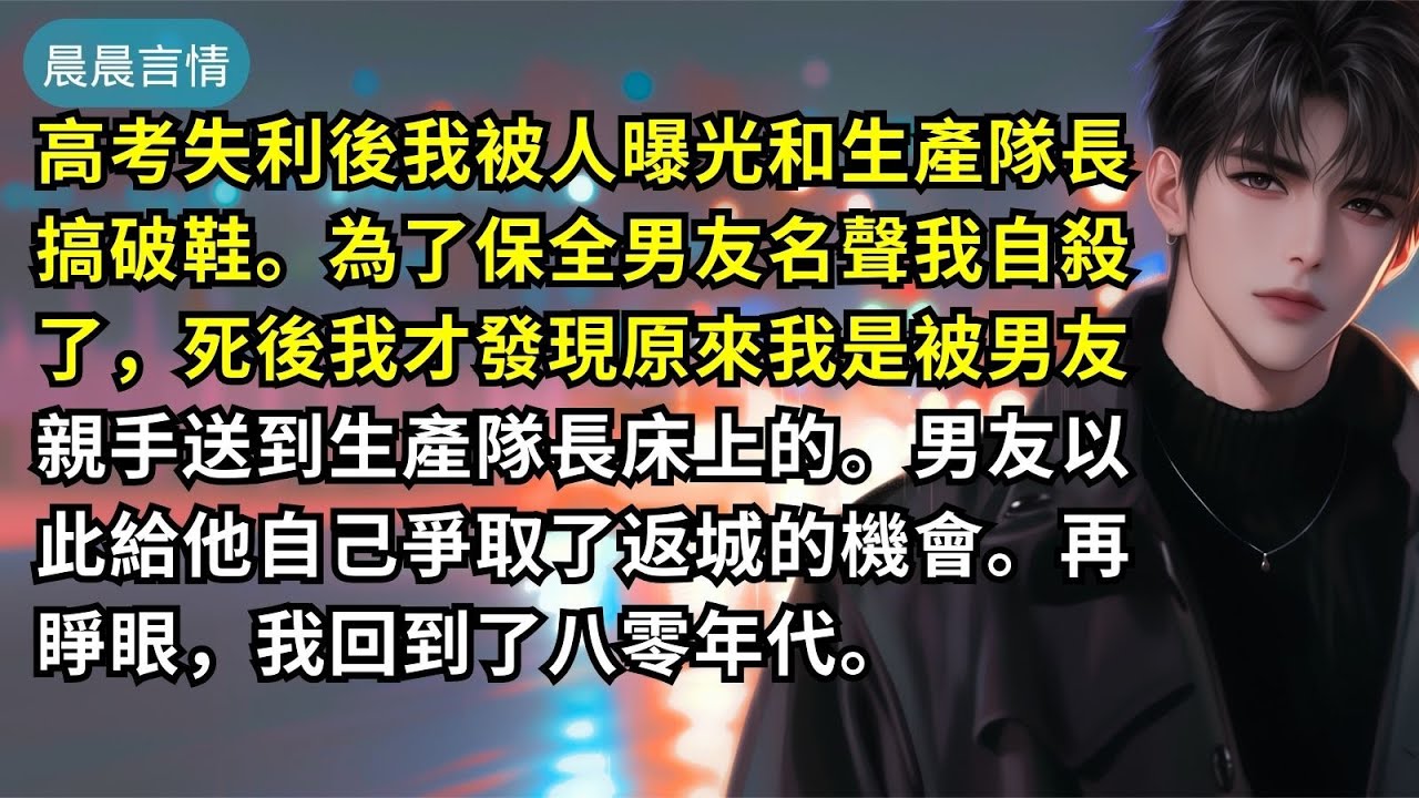 高考失利後我被人曝光和生產隊長搞破鞋。為了保全男友名聲我自殺了，死後我才發現原來我是被男友親手送到生產隊長床上的。男友以此給他自己爭取了返城的機會。再睜眼，我回到了八零年代。