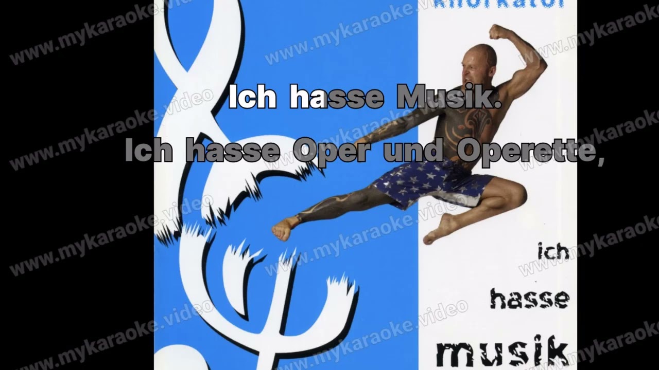 Knorkator ich hasse Musik Karaoke version