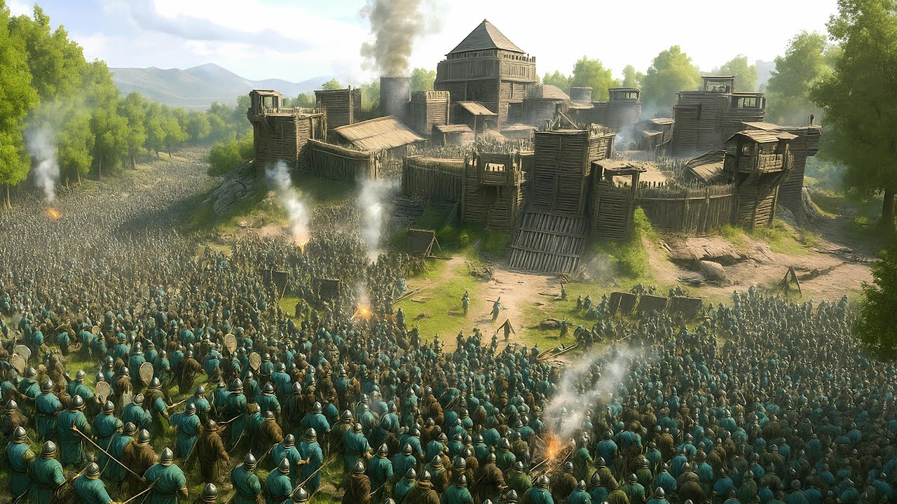 Fortress Siege – 3000 Battanians vs 3000 Aserai | Mount & Blade 2 Bannerlord