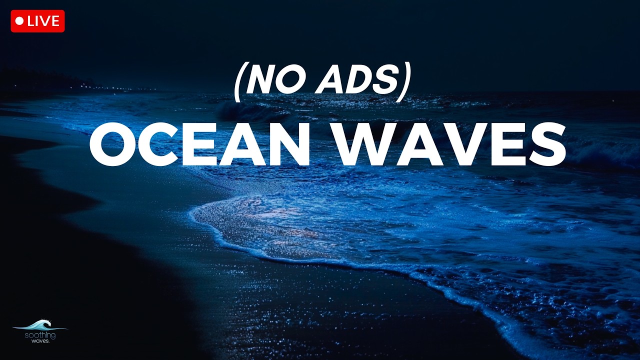 🔴 Ocean Waves for Deep Sleep | Ocean Sounds For Deep Sleeping With A Dark Screen And Rolling Waves