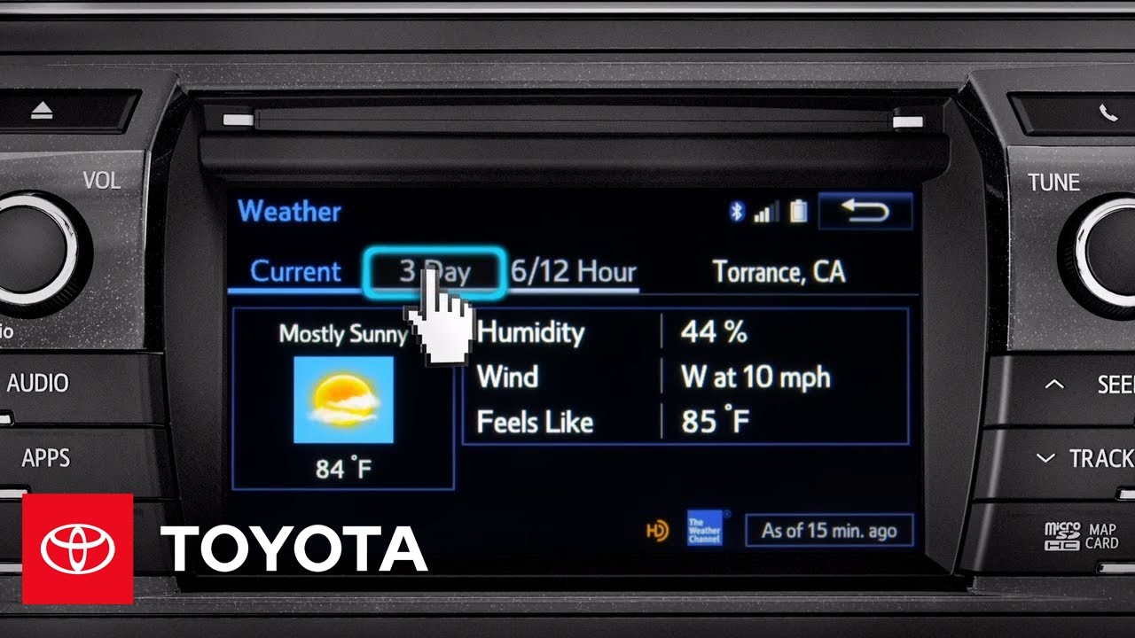 2014 Corolla How-To: Entune&trade; Advanced HD Weather | Toyota