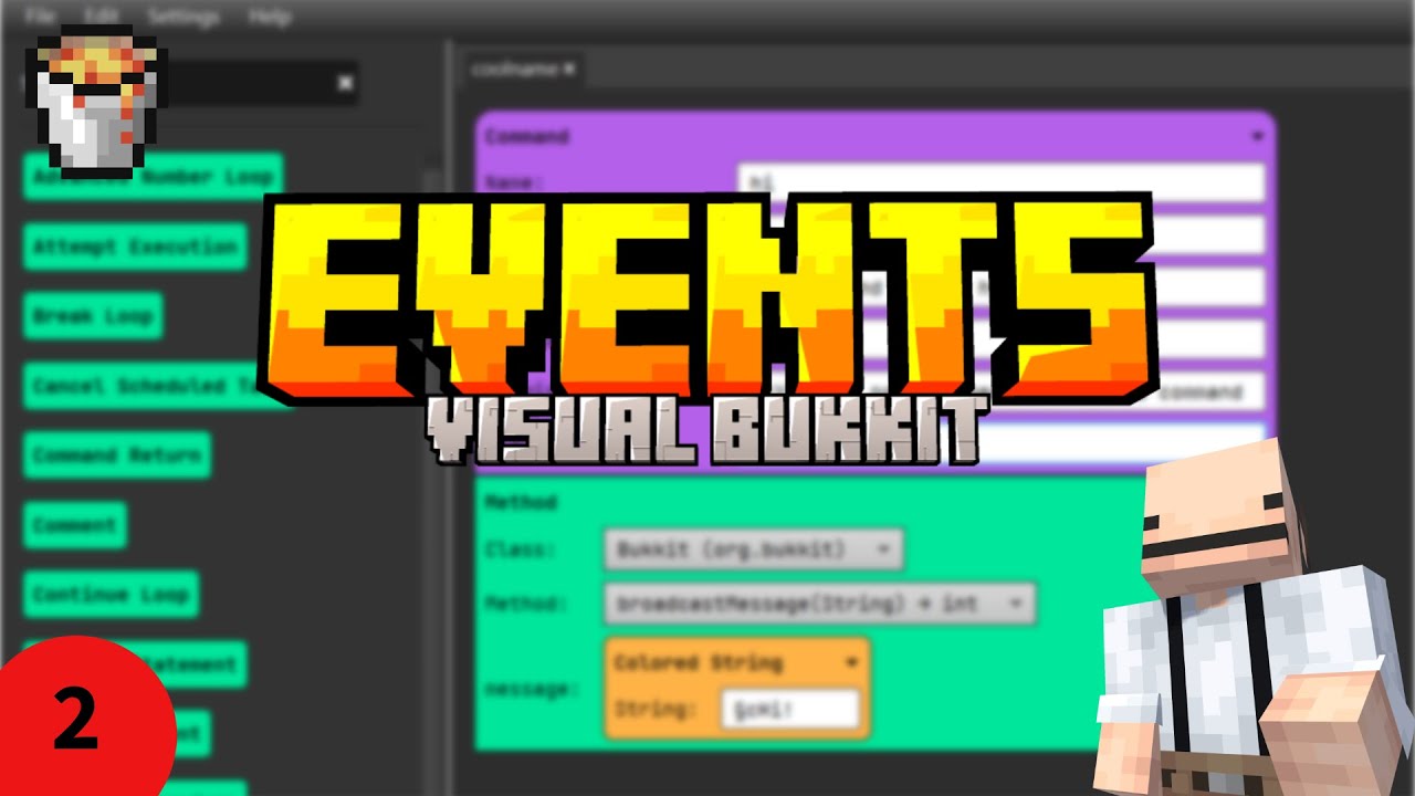 What are events? | Visual Bukkit 6 tutorial Ep.2