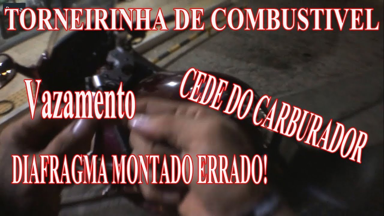 Assunto do vazamento, diafragma montado errado