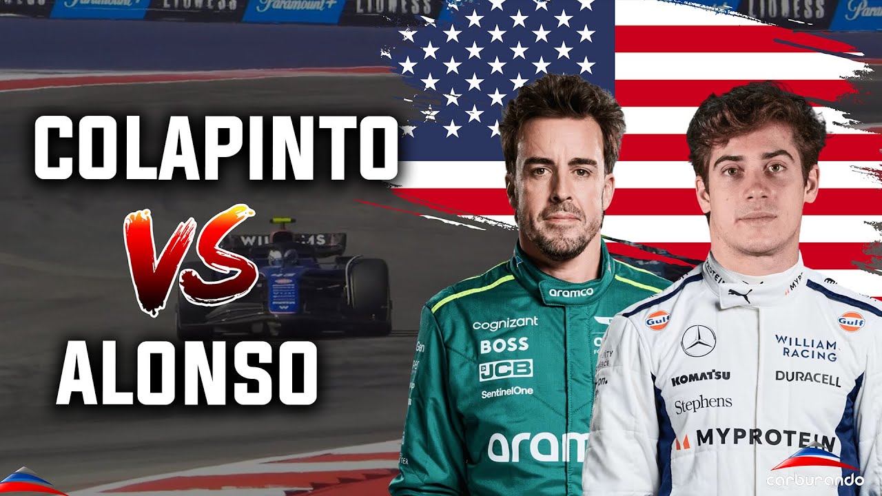 La maniobra de Franco Colapinto a Fernando Alonso