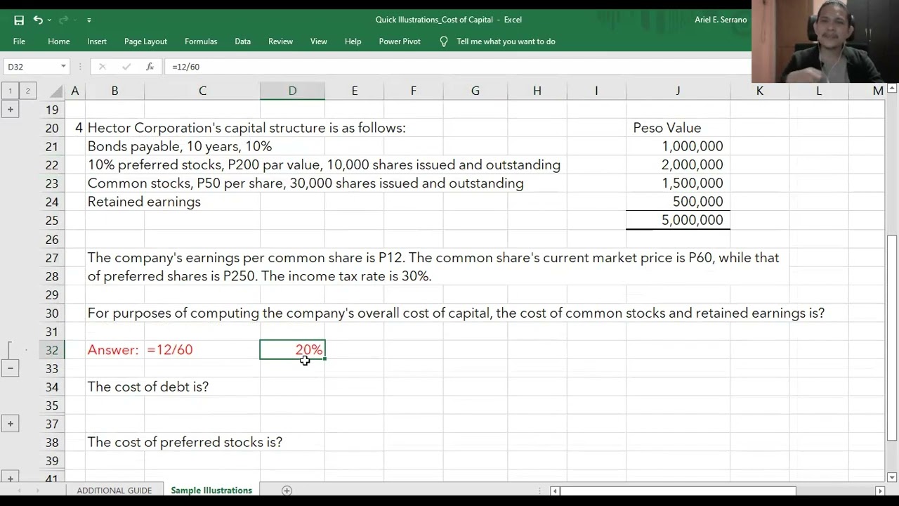 Weighted Average Cost of Capital Illustration