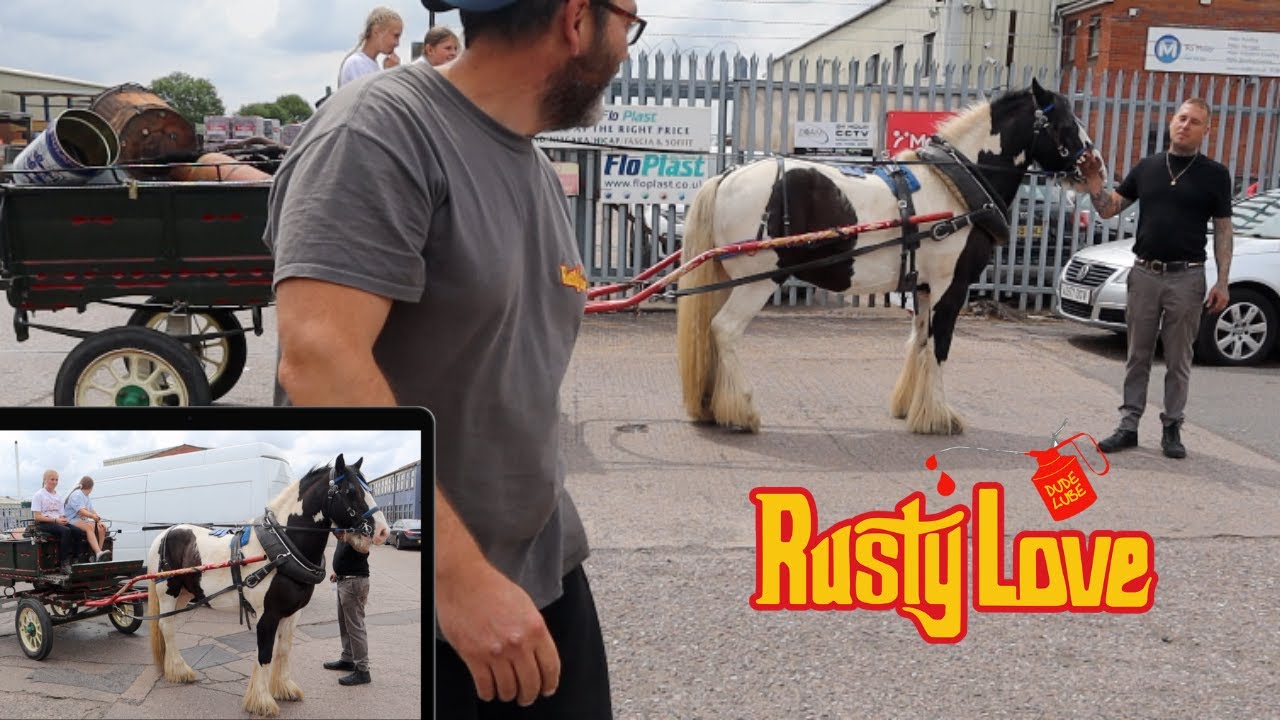 Recycling Scrap with Horse & Trap - Collecting Classic Car Metal from Rusty Love HQ