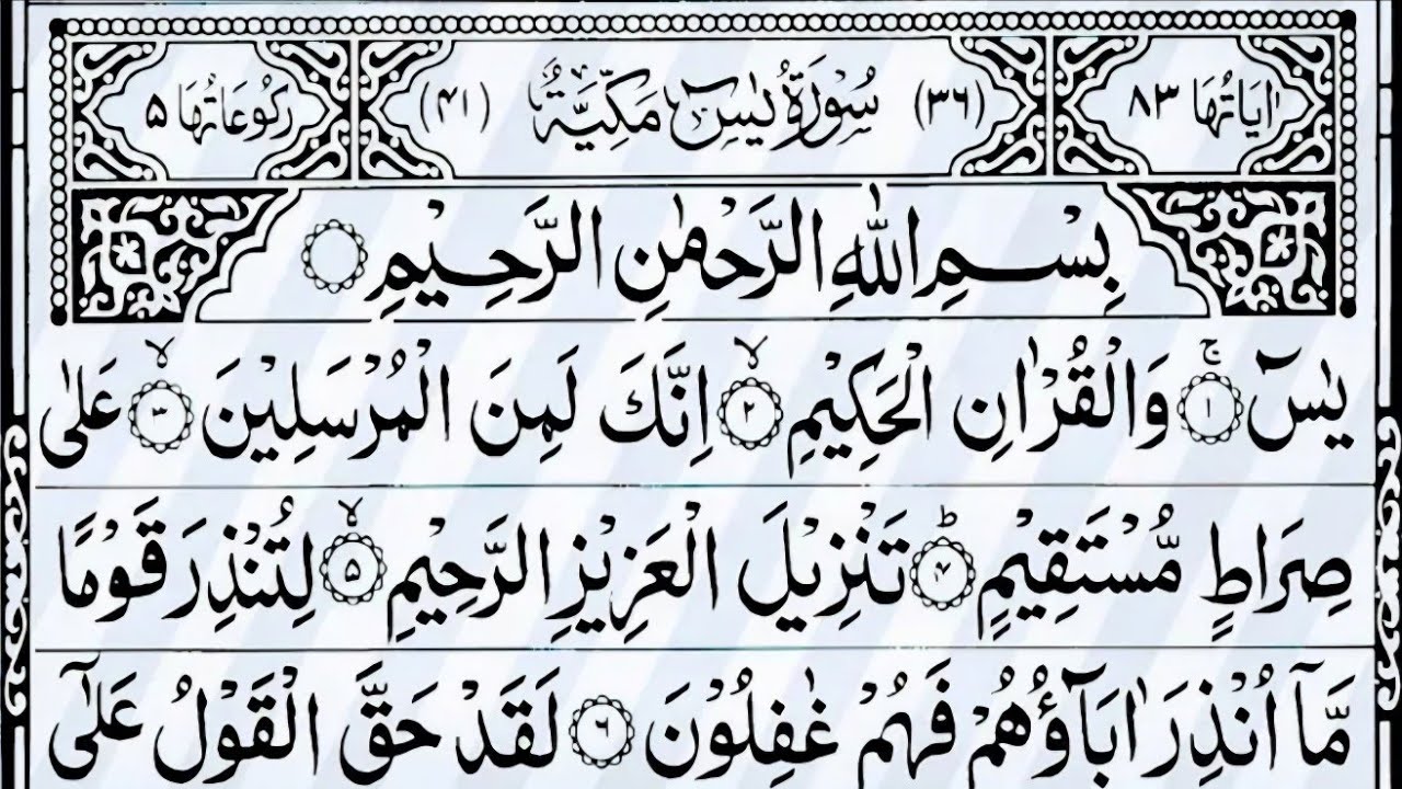 Surah Yaseen | Barkat Ki Dua | Beautiful Recitation Surah Yasin Surah Rahman Surah Waqiah Surah Mulk
