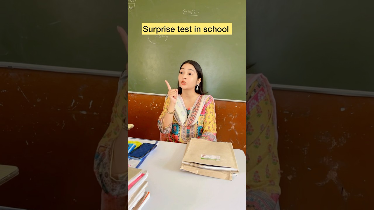 Surprise test in schoo 😂 #shorts #viral #explorepage