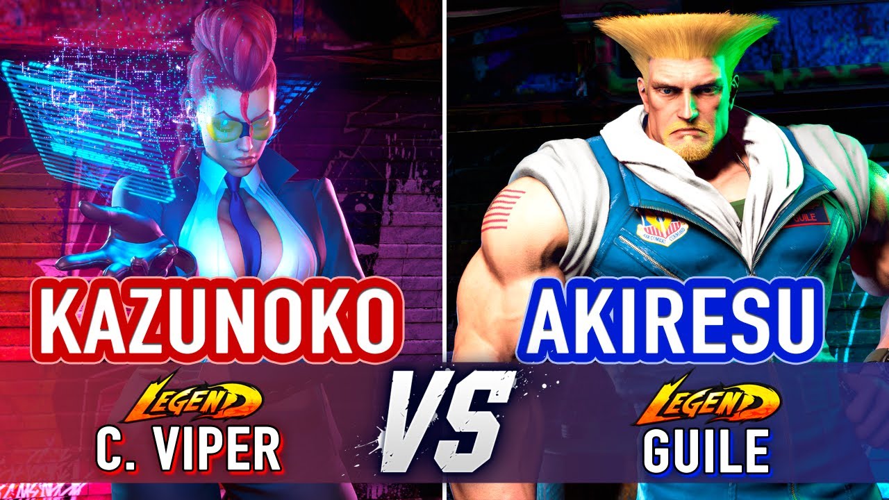 SF6 🤜 Kazunoko (C. Viper) vs Akiresu (Guile) 🤛 Street Fighter 6 High Level Gameplay