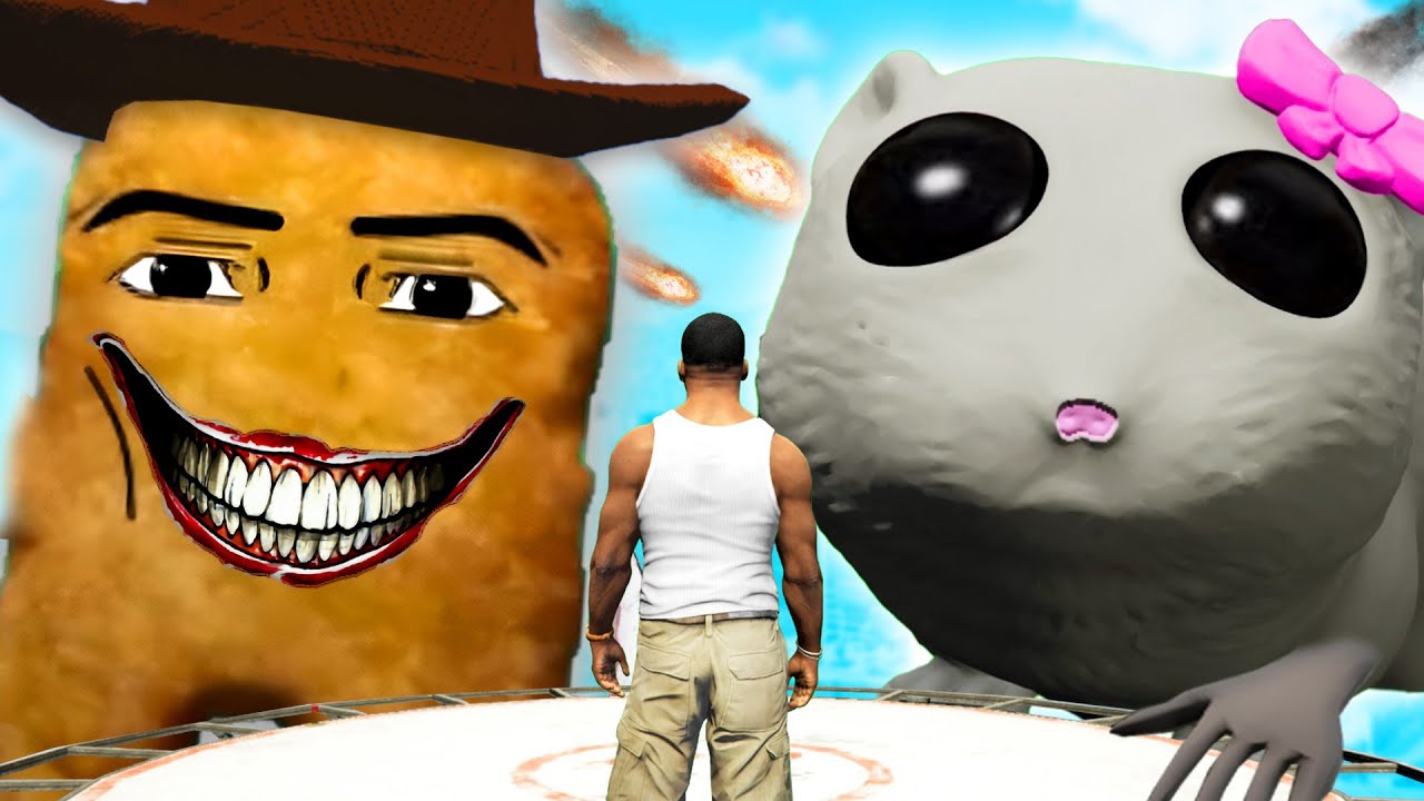 GTA 5 - SAD HAMSTER vs GEGAGEDIGEDAGEDAGO!!🥺👉🏻👈🏻