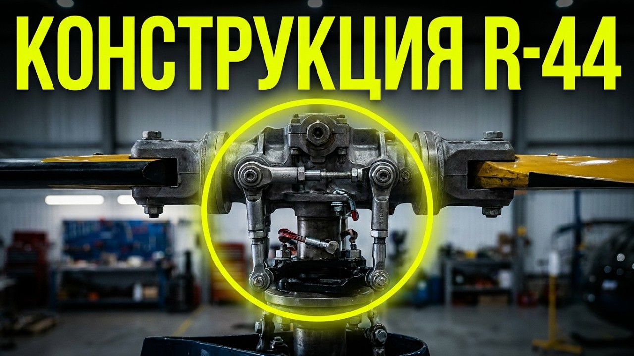 КОНСТРУКЦИЯ ВЕРТОЛЁТА Robinson R-44