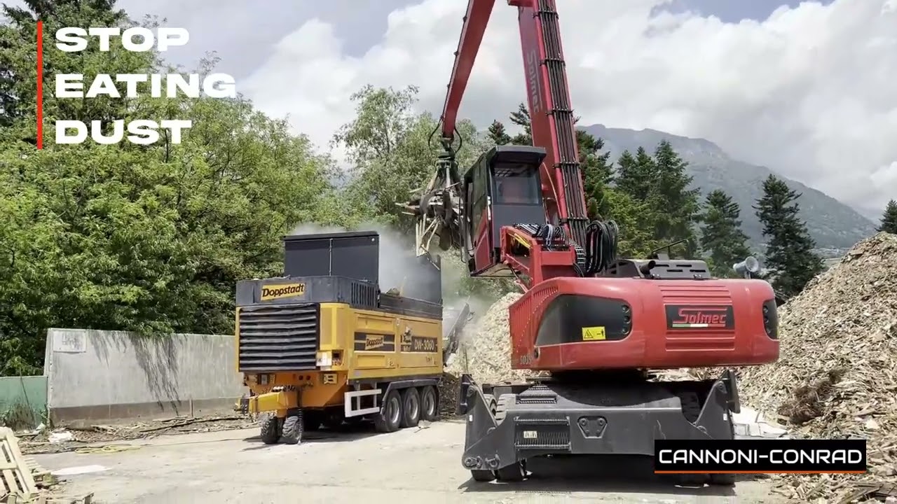 Impianto di nebulizzazione su Trituratore Doppstadt DW3060