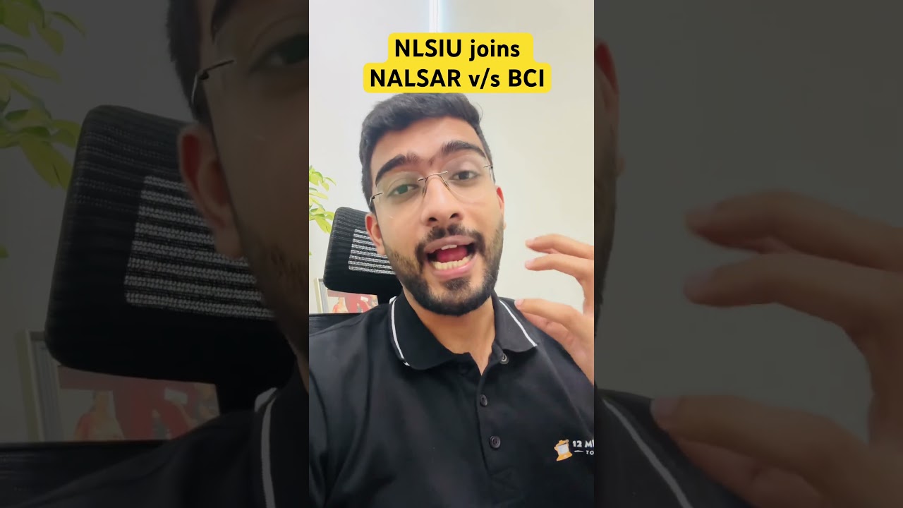 NLSIU joins NALSAR controversy with the Bar Council of India #nlus #clat