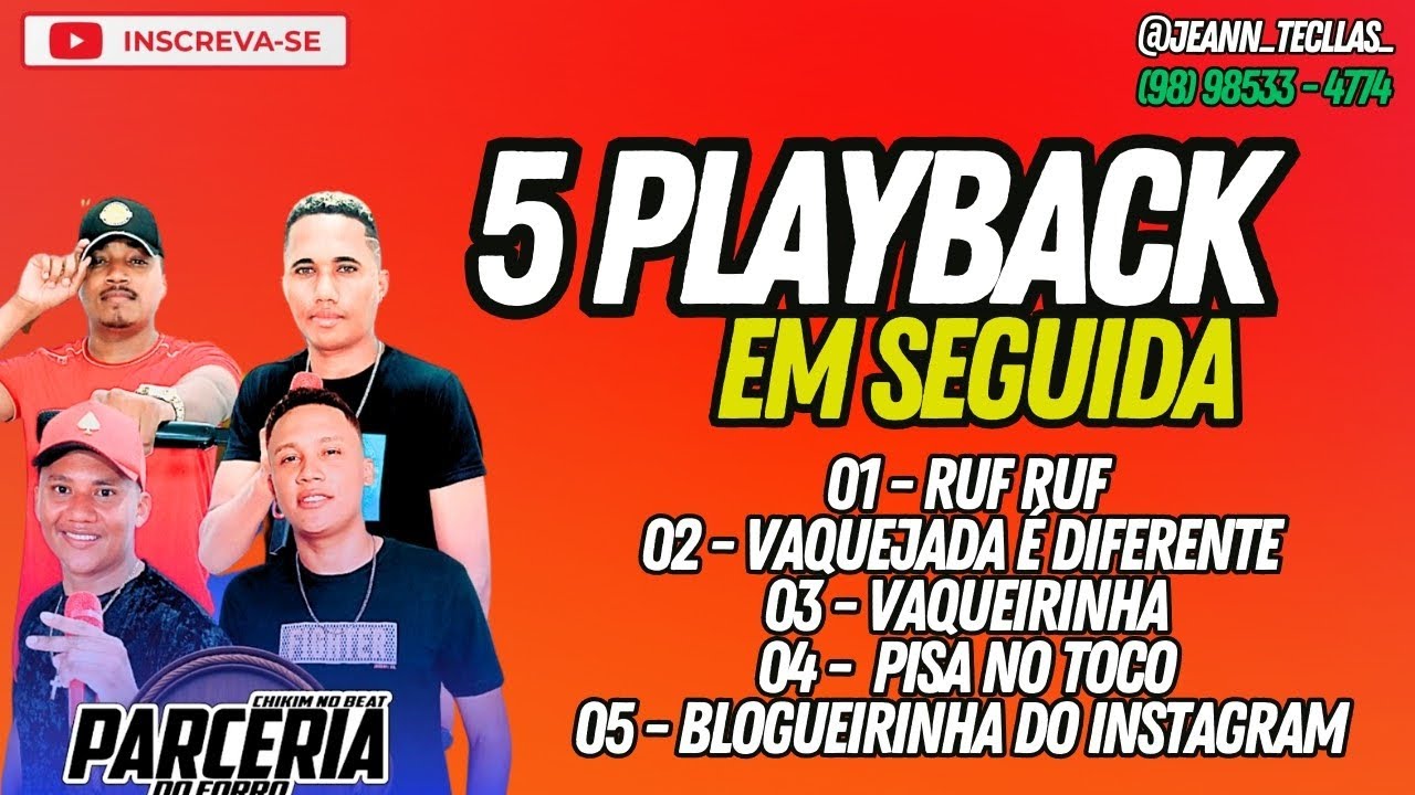 SEQUÊNCIA DE 5 PLAYBACK -  PARCERIA DO FORRÓ 🎹