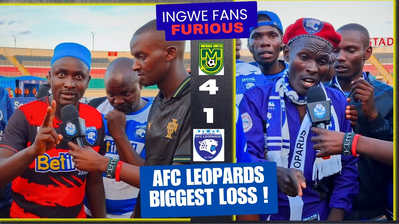 AFC Leopards HUMILIATED 4-1 by Mathare United | Angry Ingwe Fans React as Gor Go 9 Points Clear!