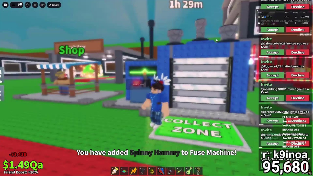 gettinng RICH on STEAL A BRAINROT