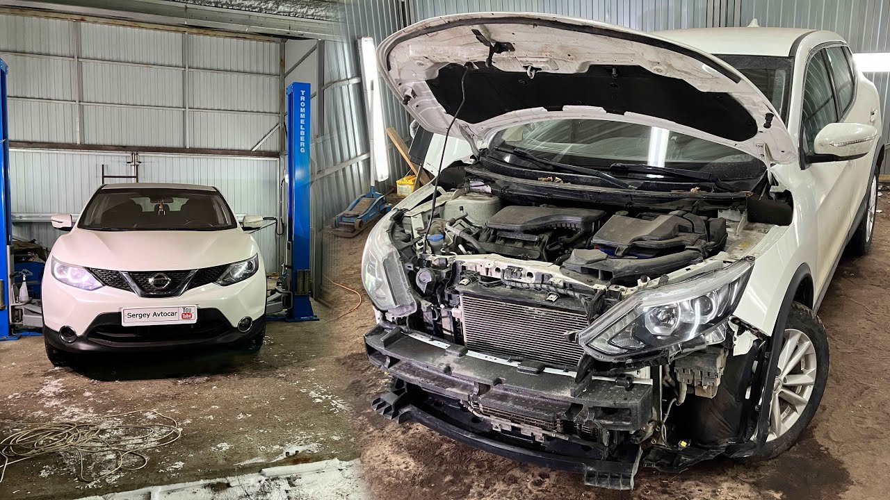 СНЯТЬ И УСТАНОВИТЬ ПЕРЕДНИЙ БАМПЕР NISSAN QASHQAI.