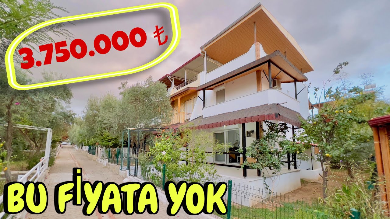 ‼️SATILDI‼️DİDİM AKBÜKTE MERKEZİ KONUMDA ÇOK UYGUN FİYATA SATILIK BAHÇELİ EŞYALI VİLLA