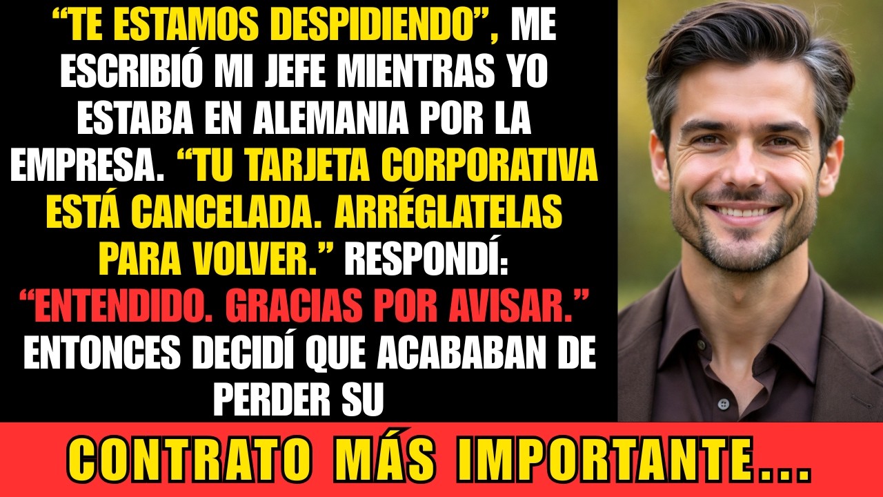 Me despidieron por WhatsApp en Alemania… y cancelaron mi tarjeta de la empresa | Venganza