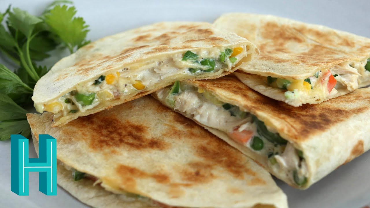How to Make Chicken Pot Pie Quesadillas |  Hilah Cooking