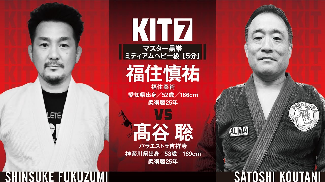 【FULL FIGHT】福住慎祐 vs 髙谷聡  / KIT7 【ブラジリアン柔術】Shinsuke Fukuzumi vs Satoshi Koutani