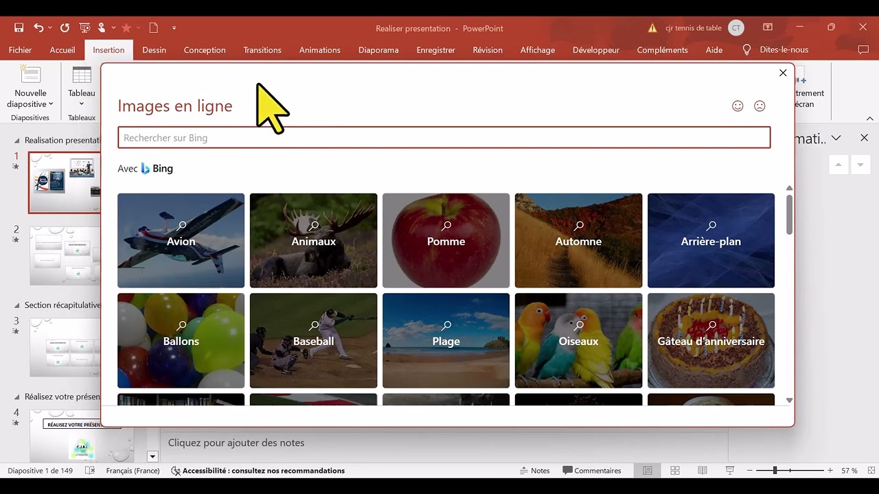 Perfectionner vos diaporama zoom de diapositive PowerPoint