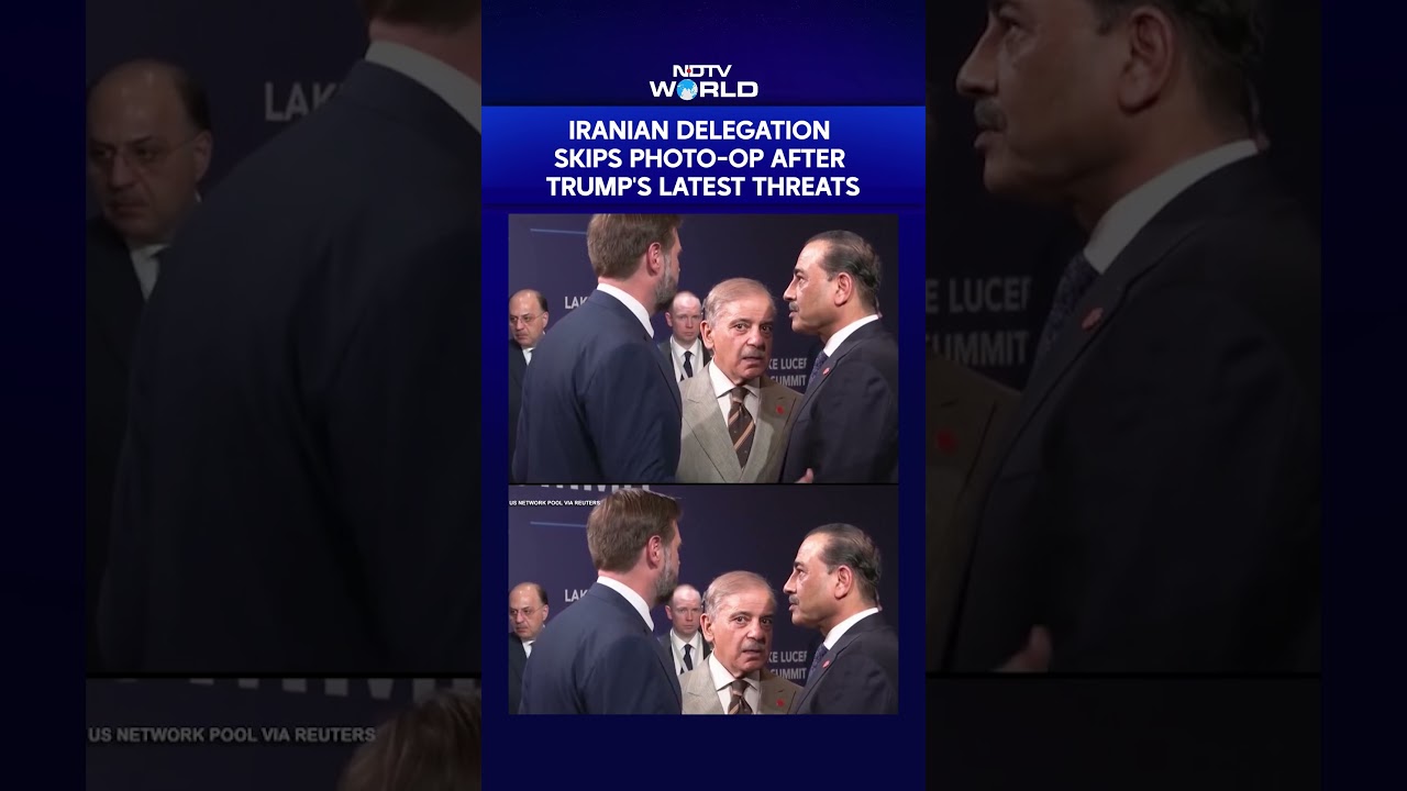 Iran's Delegation Skips Photo-Op At Switzerland Summit After Trump's Latest Threats