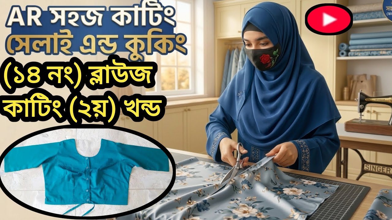 (১৪ নং) ব্লেলাউজ কাটিং এবং সেলাই (২য় খন্ড) দ্বিতীয় খণ্ড🤱 