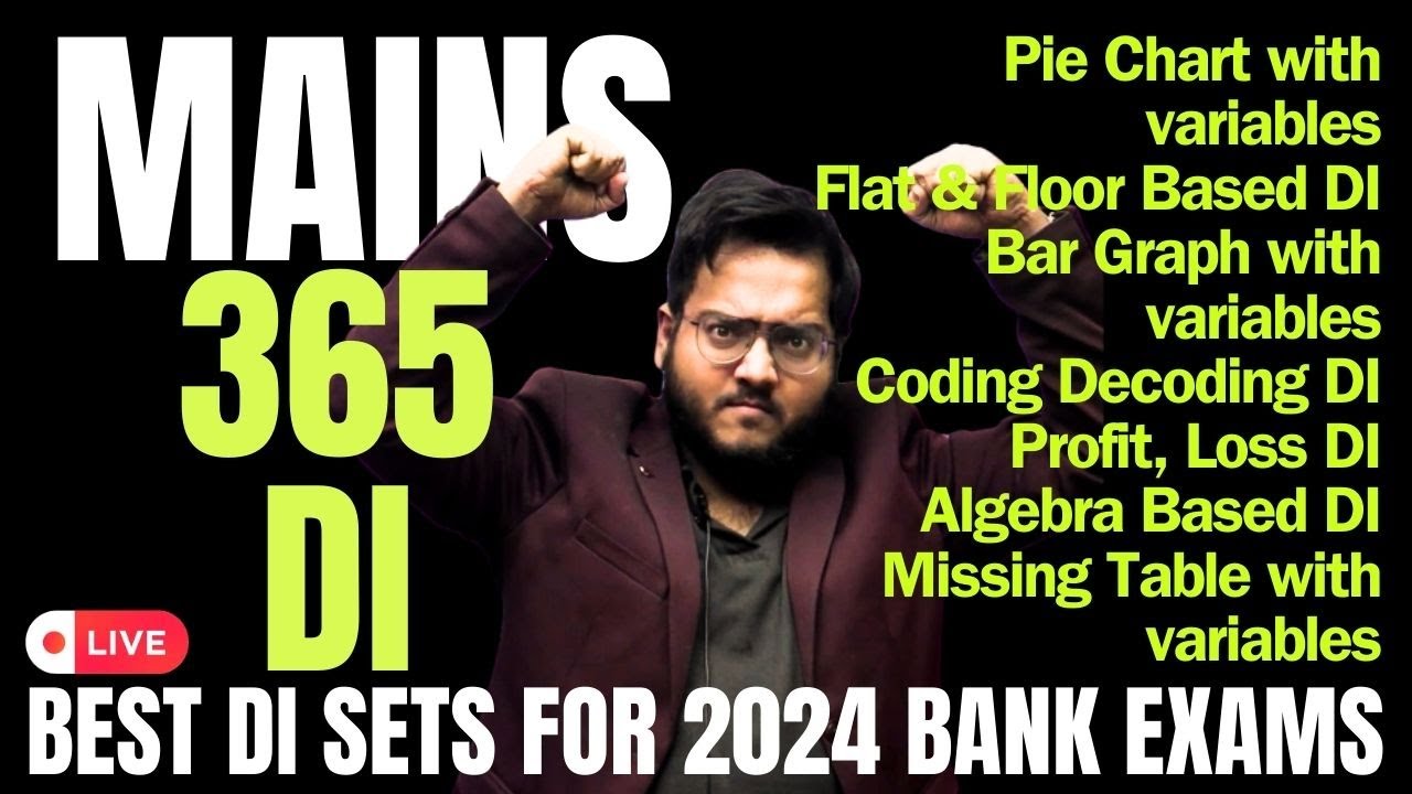 🔥🔥 Data Interpretation for Banking Exams | Mains Level DI | Logical DI | 365 DI Series | Harshal Sir