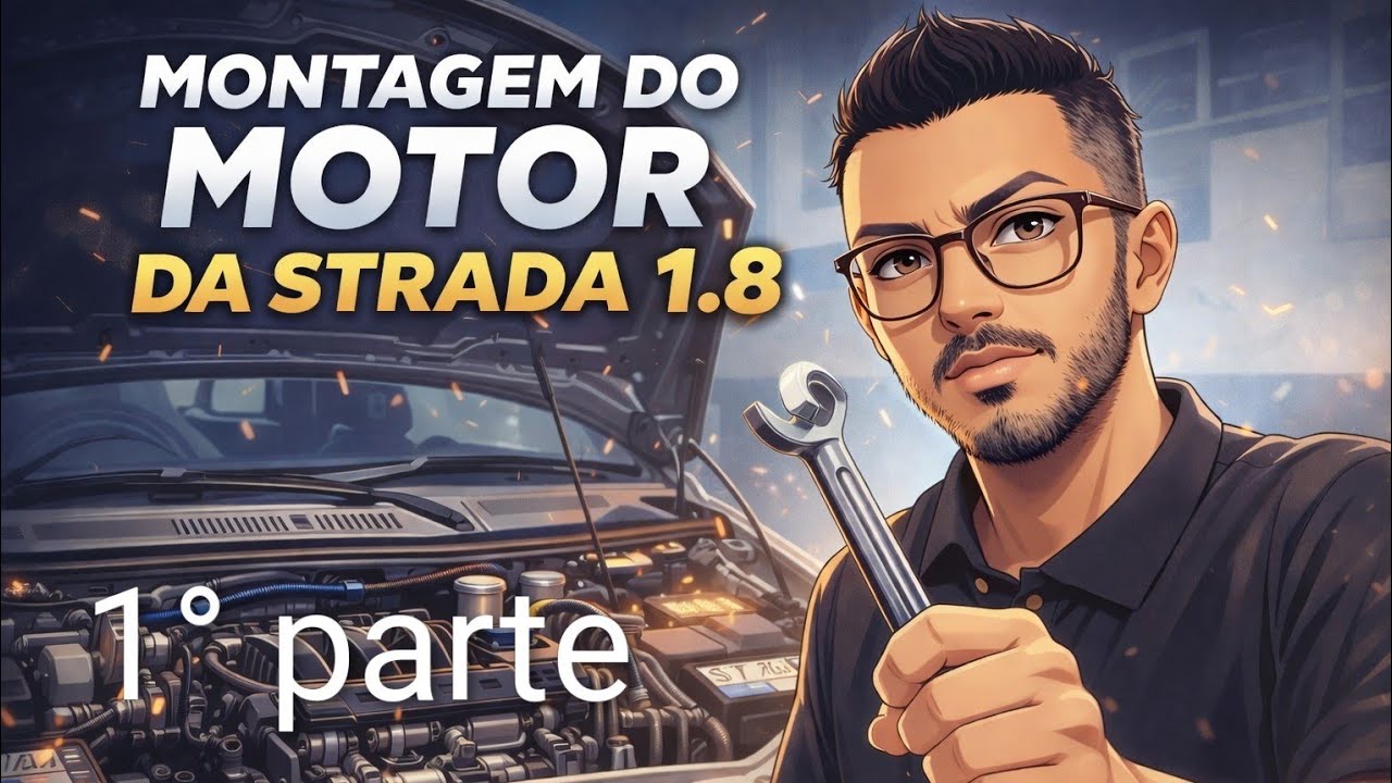 Montagem do Motor da Strada 1.8 🔧🔥 | 1ª Parte