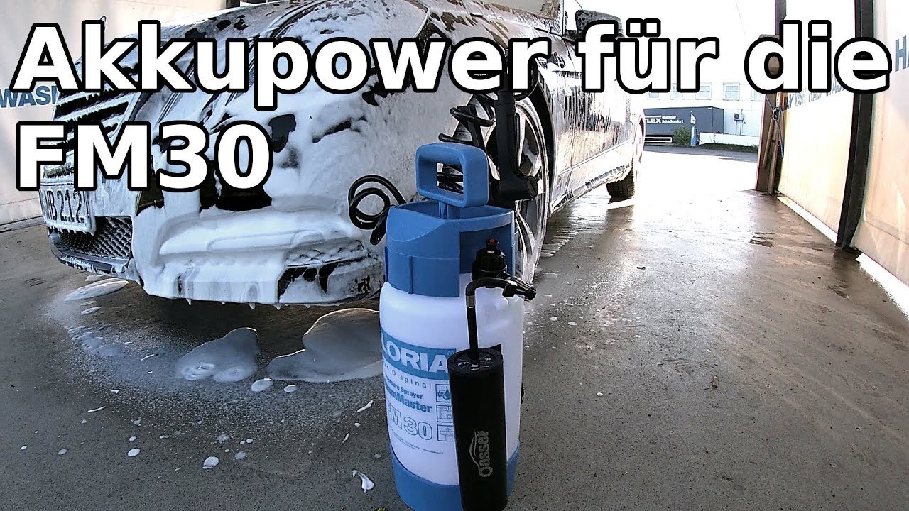 Gloria FM30 Umbau auf Akkubetrieb || Oasser Akkupumpe || Schaumsprüher Automatikbetrieb Umbau