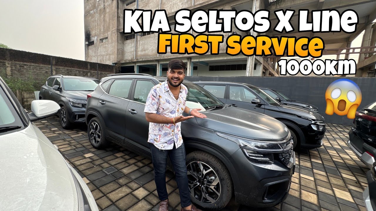 Kia Seltos X Line 2025 First Service at 1000 KM | Service Cost & Review😱