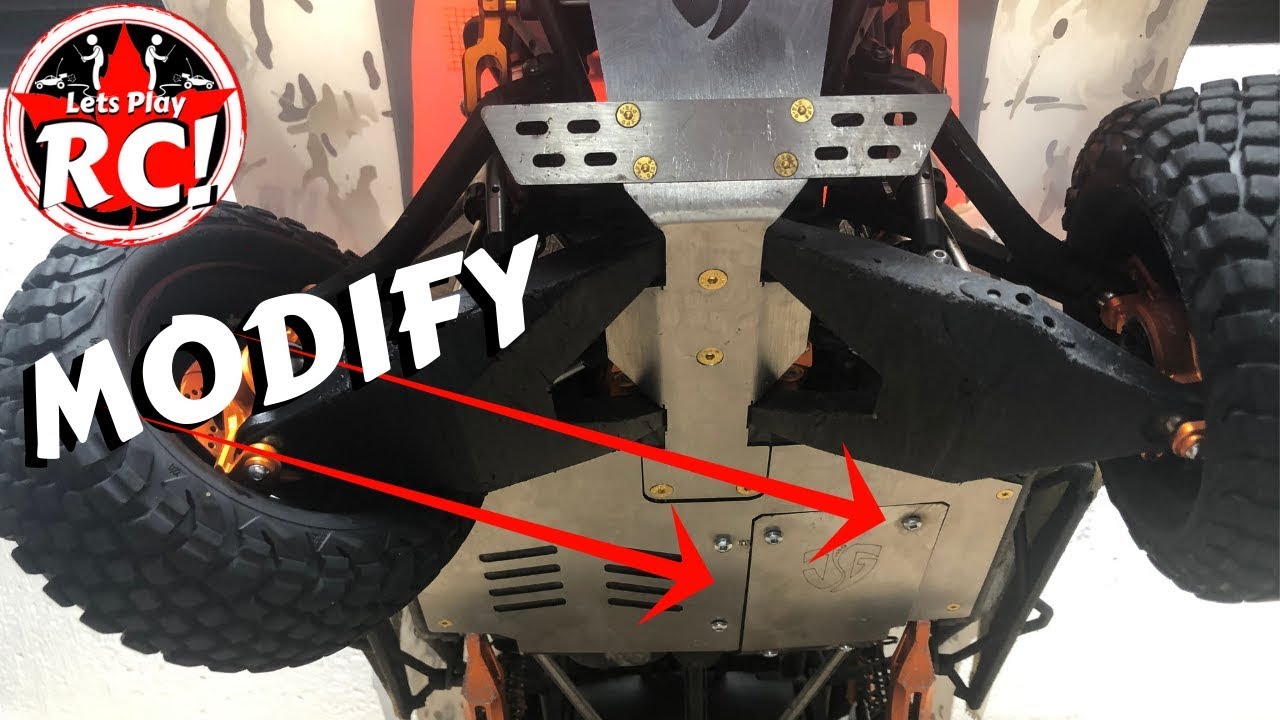 Traxxas UDR Skid Plates by GPM Don't Stick/ Modification/ Lets Play RC!
