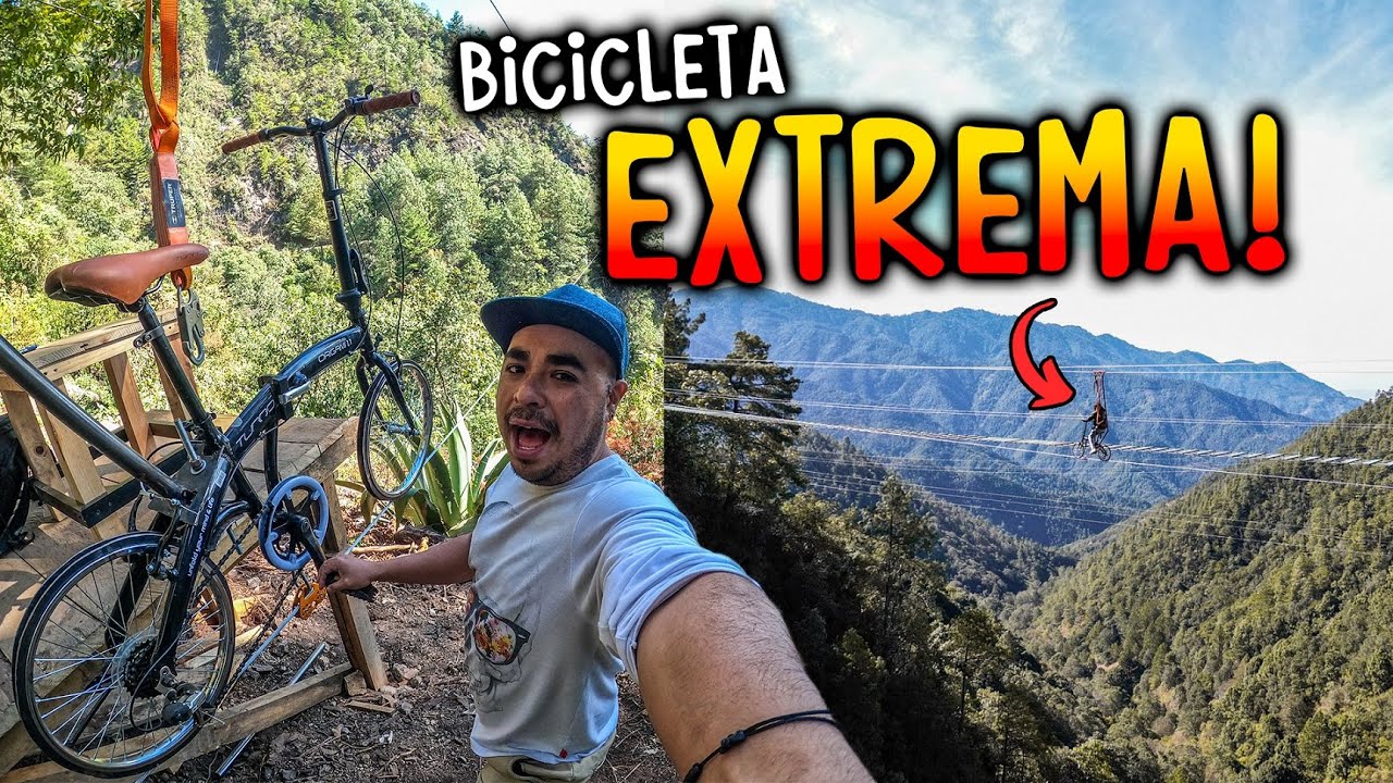 Me subí a la bici EXTREMA y casi me hago 💩 | San José del Pacífico Oax