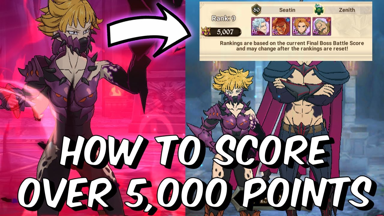 How To Score Over 5,000 Points on Final Boss Derieri & Monspeet! - Seven Deadly Sins: Grand Cross