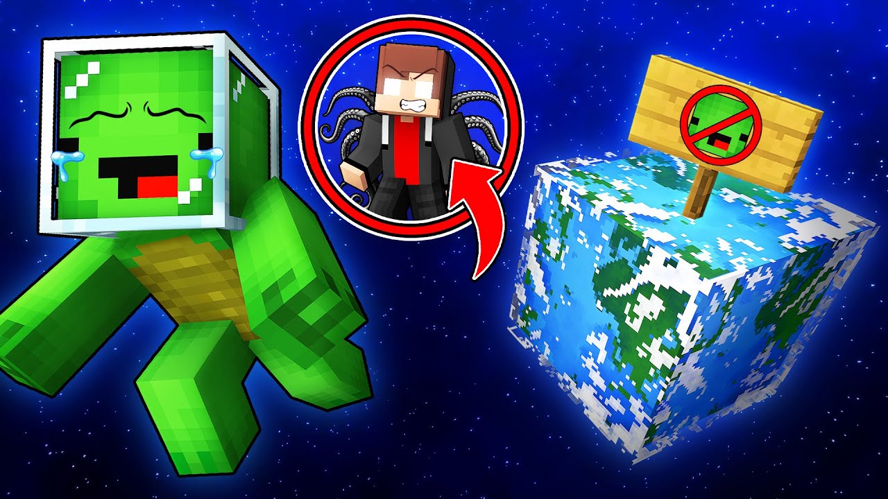 JJ Became DARK and Kicked Mikey Out Of the Planet in Minecraft - Maizen