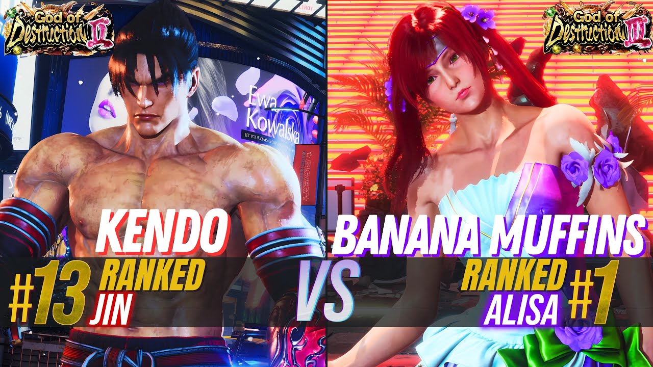 KENDO (#13 Ranked Jin) 🆚 BANANA MUFFINS (#1 Ranked Alisa) ✦ Tekken 8 High Level Match