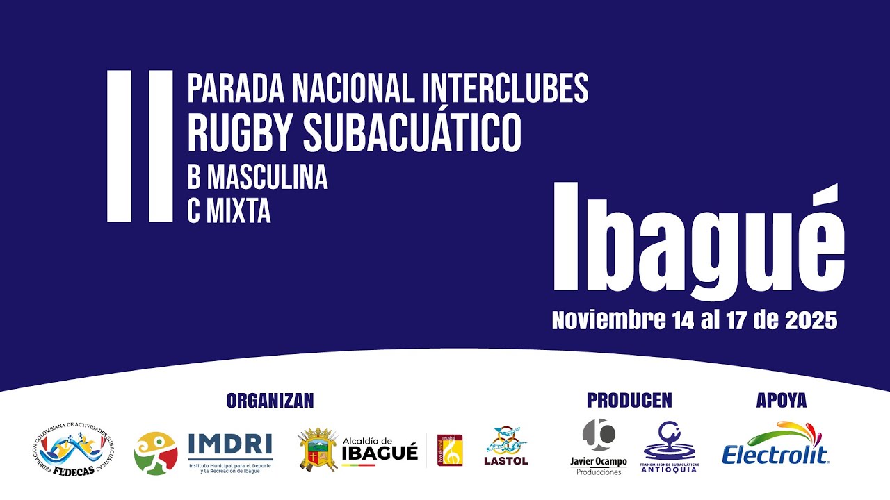 II Parada Nacional Interclubes de Rugby Subacuático Categoría Ascenso - Lunes