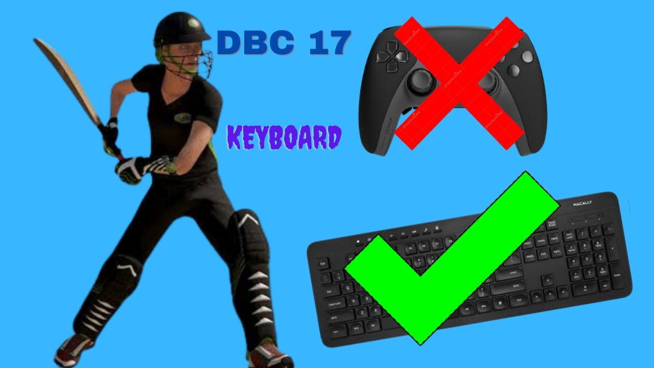 How to Play Don Bradman Cricket 17 in PC With Keyboard 😎 || DBC17 Keyboard Splitter 2022 #DBC17 #DBC