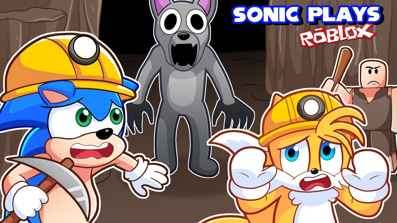 🦔 Sonic x Tails vs MONSTERS IN THE CAVE! | Sonic Plays Roblox 99 Nights in the Cave